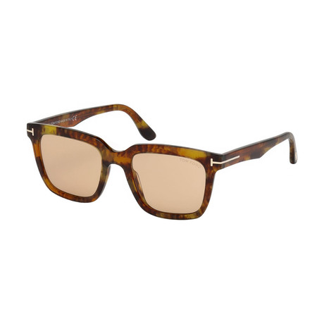 Men's Lenon Sunglasses // Colored Havana + Brown