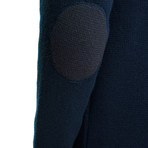 Wool Blazer Sweater // Navy (L)
