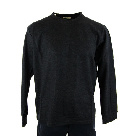 John Long-Sleeve Crew Neck // Charcoal Black (XS)