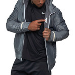 Men's Heated LED Athletic Jacket // Gray (Small)