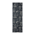 Hagen Geometric Area Rug //  Blue + White (2'7" x 4')