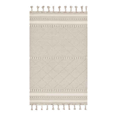 Sawyer Geometric Area Rug // Silver // 9'3" x 13'