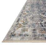 Samra Oriental Area Rug // Gray + Multicolor // 9'6" x 13'1"