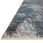 Samra Abstract Area Rug // Dove + Sky // 9'6" x 13'1"