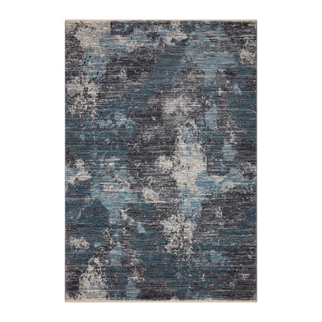 Samra Abstract Area Rug // Dove + Sky // 9'6" x 13'1"