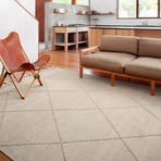 Sawyer Geometric Area Rug // Sand // 9'3" x 13'