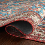 Layla Oriental Area Rug // Marine + Clay // 9' x 12'