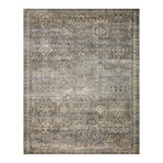 Layla Oriental Area Rug // Antique + Moss // 9' x 12' (2'3 x 3'9)