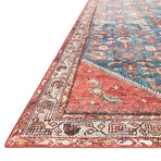 Layla Oriental Area Rug // Marine + Clay // 9' x 12'