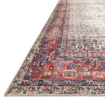 Layla Oriental Area Rug // Ivory + Brick // 9' x 12' (9' x 12')