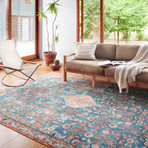 Layla Oriental Area Rug // Marine + Clay // 9' x 12'