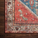 Layla Oriental Area Rug // Marine + Clay // 9' x 12'