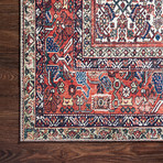 Layla Oriental Area Rug // Ivory + Brick // 9' x 12' (9' x 12')