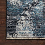 Samra Abstract Area Rug // Dove + Sky // 9'6" x 13'1"