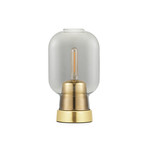 Amp Table Lamp // Smoke + Brass