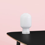 Amp Table Lamp // White + White