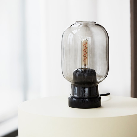 Amp Table Lamp // Smoke + Black