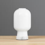 Amp Table Lamp // White + White