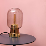 Amp Table Lamp // Smoke + Brass