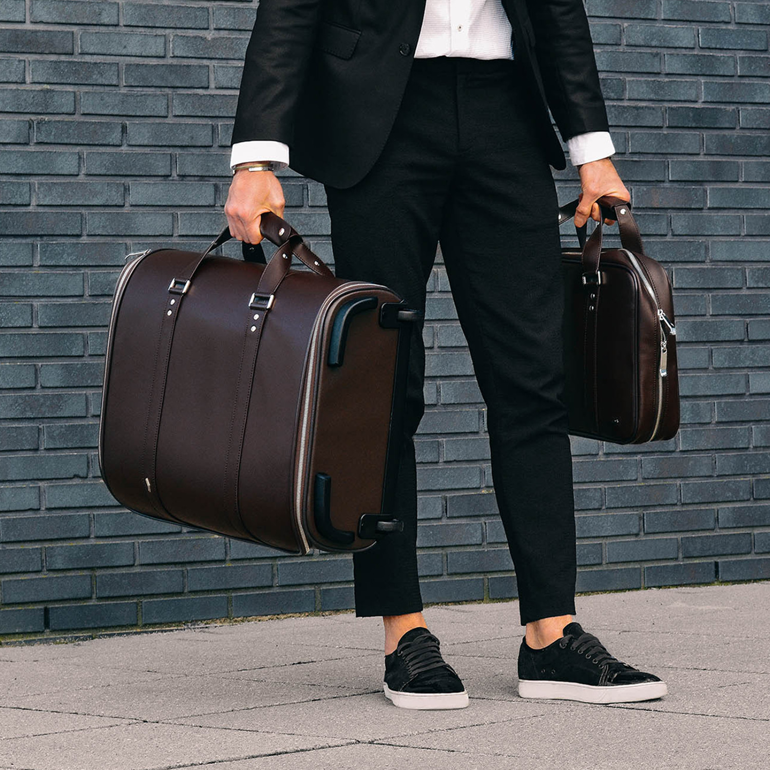 F38 Leather Carry-On Luggage // Brown - Vocier - Touch of Modern
