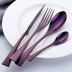 Ombre Collection 4 Piece Cutlery Set (Rainbow)