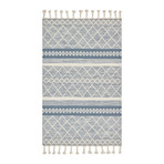 Sawyer Geometric Area Rug // Teal (3'6" x 5'6")