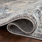 Samra Oriental Area Rug // Gray + Multicolor (2'3" x 3'10")