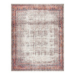 Layla Oriental Area Rug // Ivory + Brick (2'6" x 9'6")