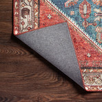 Layla Oriental Area Rug // Marine + Clay (2'3" x 3'9")