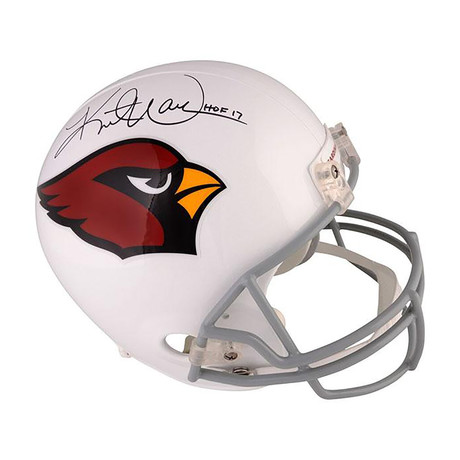 Kurt Warner // Arizona Cardinals // Autographed Helmet w/ HOF