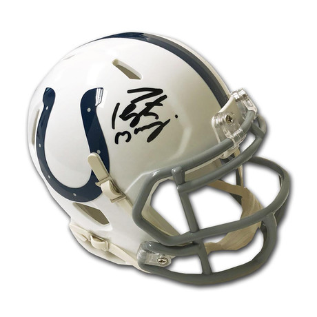 peyton manning autographed mini helmet