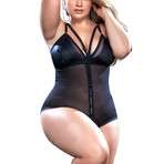 Josie Bodysuit // Plus Size // Black (2X-3X)