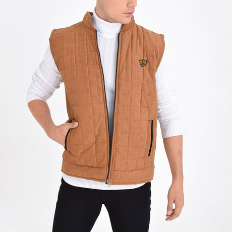 Quilted Vest // Tobacco (XL)