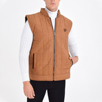 Quilted Vest // Tobacco (2XL)