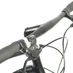 Roller7 // 7 Speed Urban Bicycle // Matte Black + Red (Small)