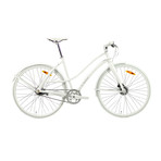 Roller7 // 7 Speed Urban Bicycle // Matte White (Small)