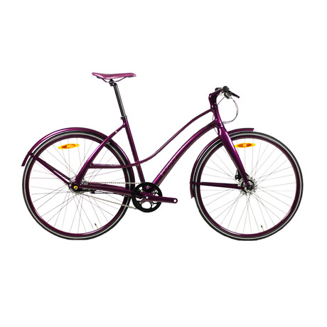 Roller7 // 7 Speed Urban Bicycle // Purple (Small)