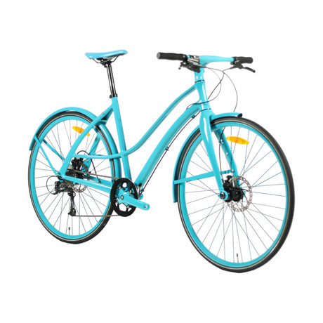 Disc9 // 9 Speed Urban Bicycle // Turquoise (Small)