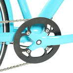 Disc9 // 9 Speed Urban Bicycle // Turquoise (Small)