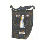 Ben Shahn // Mask (The Mask of the Women with the Comb) // 1963 Serigraph