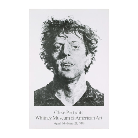 Chuck Close // Large Phil Fingerprint // 1981 Offset Lithograph