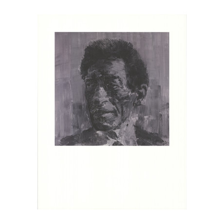 Yan Pei-Ming // Portrait of Giacometti // Offset Lithograph