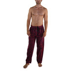 Minky Fleece Sleep Pant // Red Plaid (M)