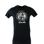 Tiger Logo Graphic T-Shirt // Black (M)