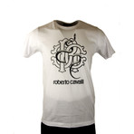 Snake Logo Graphic T-Shirt // White (S)