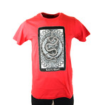 Snake Graphic T-Shirt // Red (S)