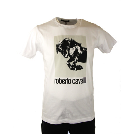 Horse Graphic T-Shirt V1 // White (S)