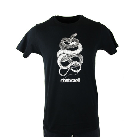 Twisted Snake Graphic T-Shirt // Black (S)