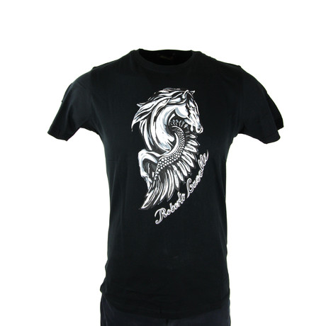 Horse Graphic T-Shirt // Black (S)