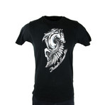 Horse Graphic T-Shirt // Black (L)